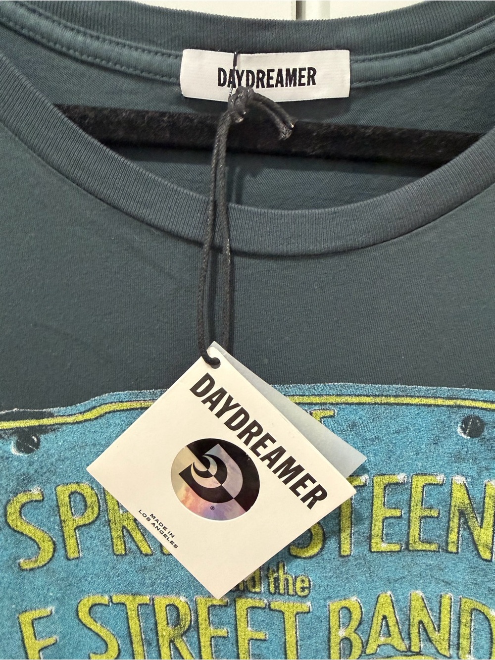 NWT Daydreamer Bruce Springsteen Born IN The USA Merch Tee Vintage Black - Picture 5 of 6